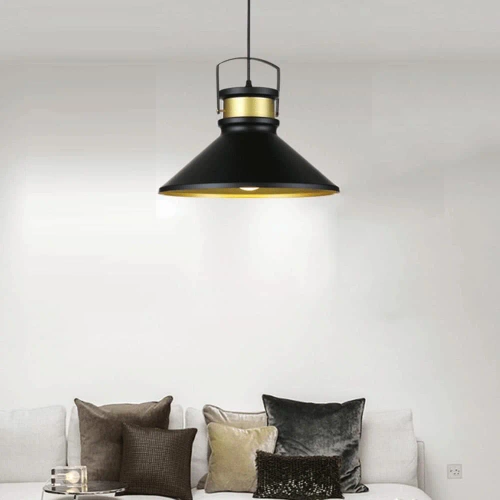 styl retro | loft | Lampa sufitowa złota