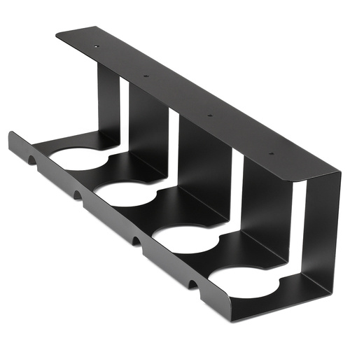 Zestaw 2 organizerów na kable pod blat biurka 40 cm | Koszyk, prowadnica, uchwyt | Czarny | CWT-O2
