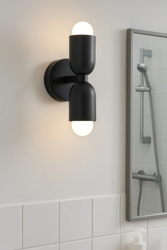 Stylowa lampa ścienna LED E27 | Designerski kinkiet do salonu lub sypialni | YG-W008-B+B