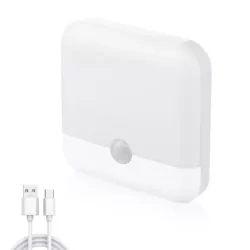 Lampka meblowa z czujnikiem ruchu | Bezprzewodowa lampka z czujnikiem zmierzchu | Magnetyczna lampka nocna z wbudowanym akumulatorem | C4765-WHITE