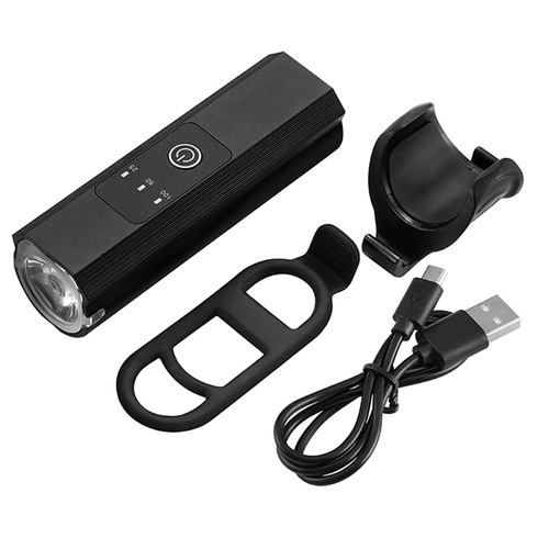 Przednia lampka rowerowa PREMIUM | aluminium | dioda LED XM-L T6 CREE, 400lm, 5 trybów świecenia, akumulator 2200mAh | BL055