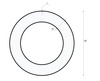 Lampa sufitowa wisząca LED 36W | okrągła | aluminium | CCD niemrugająca | Φ60x6 | LPL-004