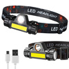 Latarka czołowa LED XPE Q5 + COB | magnes, 500lm, 1000mAh | TL-101-B