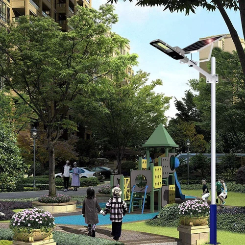 Uliczna latarnia, lampa solarna LED 800W | 8Ah, IP65, 118 LED SMD5730 | duży panel słoneczny 6V/12W | Pilot | LDT-B118