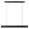 Nowoczesna prostokątna lampa wisząca | sterowanie pilotem | LED | czarna | SX41-60CM-24W-BK