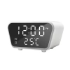 Inteligentny budzik z ładowarką bezprzewodową Qi 15W | Budzik z trzema alarmami |  Zegarek z wyświetlaczem temperatury |  SZ01-15W-W