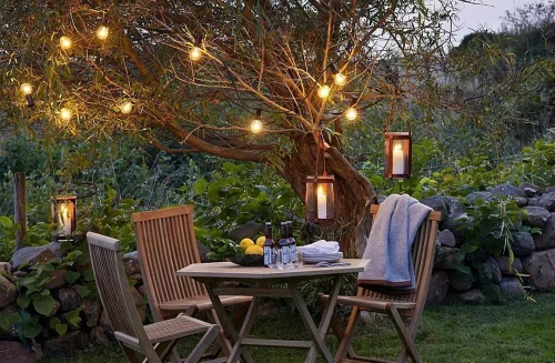 Girlanda solarna LED, lampa ogrodowa wbijana | 20 żarówek LED | 5 metrów | SDC-20LED-5M