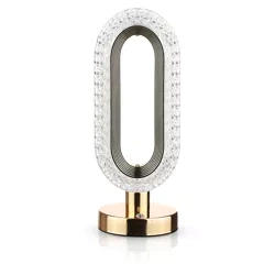 Nowoczesna lampka stołowa | Lampka LED z wbudowanym akumulatorem | Lampka nocna z dotykowym sterowaniem | FWD-C26-GOLD