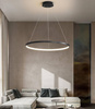 Jednoczęściowa Nowoczesna lampa wisząca | LED | Czarna | RLK-C01-30W-B