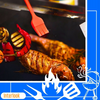 Mata teflonowa na grill | Ruszt wielorazowy | Tacka na grill | BTF-430-B-5x