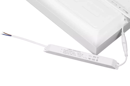 Panel sufitowy LED | Natynkowy plafon 120x30cm | 60W, 6000lm | biały
