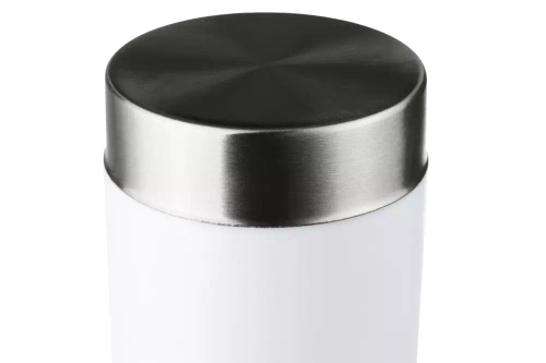 Lampa ogrodowa stojąca, słupek okrągły na żarówkę E27 | Zasilanie 230V, stal nierdzewna | Inox, 65cm | LLR-65CM