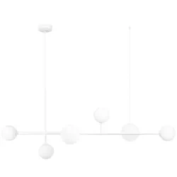 Lampa wisząca z 6 punktami świetlnymi | Stylowy żyrandol | CDL-G610S-WHITE