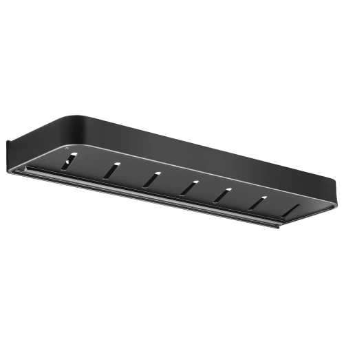 Półka łazienkowa nad umywalkę | dł. 50 cm | zasobnik pod prysznic | Czarna | BSU-L50CM-B