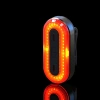 Tylna lampka rowerowa USB LED COB | Mocne czerwone światło | Wodoodporna IPX8 |  BK-L400