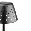 Lampa stołowa z wbudowanym akumulatorem | Lampa nocna z trzema barwami świecenia | Nastrojowa lampka do hotelu, restauracji | HJA15-BLACK
