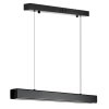 Nowoczesna prostokątna lampa wisząca | sterowanie pilotem | LED | czarna | SX41-60CM-24W-BK