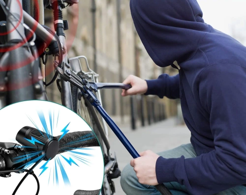 Elektroniczny dzwonek rowerowy z alarmem 125 dB | Wodoodporny dzwonek funkcją alarmu  antykradzieżowego |  EH-128