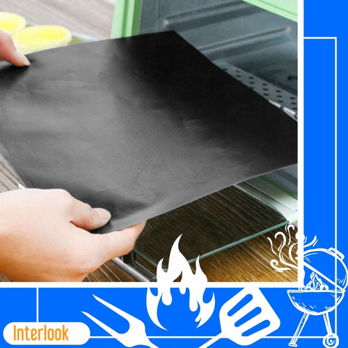 Mata teflonowa na grill | Ruszt wielorazowy | Tacka na grill | BTF-430-B-5x