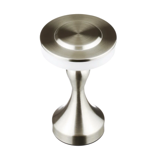 Lampa stołowa z wbudowanym akumulatorem | Lampa nocna z trzema barwami świecenia | Nastrojowa lampka do hotelu, restauracji | HJA14-A-SILVER