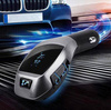 Bluetooth | Transmiter samochodowy FM z wyświetlaczem LED | Ładowarka USB | Zestaw głośnomówiący | X5
