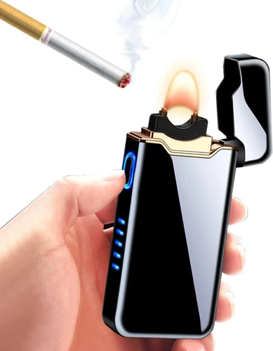 Nowoczesna zapalniczka plazmowa | Elektryczna zapalniczka ładowana przez USB | JL-818-BLACK