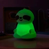 Silikonowa lampka nocna LED Leniwiec | Przenośna lampka dziecięca 9 kolorów światła |   JL-243