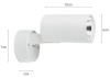 Lampa ścienna, kinkiet, spot, reflektor ruchomy LED | 10W, biały | DL-802