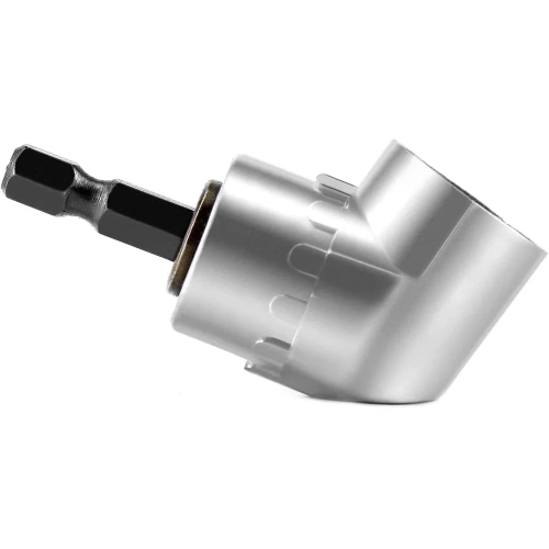 Kątowy adapter do bitów 1/4" | Nasadka do wkrętarki | DLS-105-SILVER