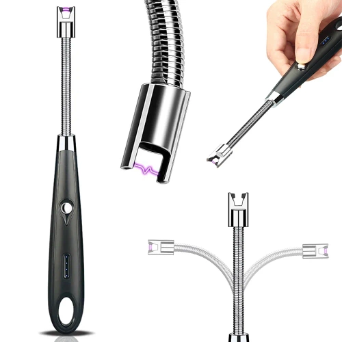 Nowoczesna zapalniczka plazmowa | Elektryczna zapalniczka ładowana przez USB | JL-701B-BLACK