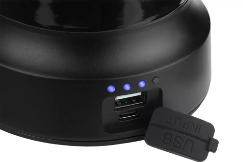 Lampka kempingowa LED w stylu retro z funkcją powerbanka | Płynna regulacja jasności i barwy | 3000mAh, 20-260lm, 5-120h, IPX6 | Czarna | MY-880
