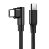 Kabel GSM | Kabel kątowy USB-C | Kabel z wtykiem 90st. | Szybkie ładowanie POWER DELIVERY | Kabel z transmisją danych | PD-F60W-1M-B
