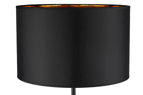 Nowoczesne, stylowe oświetlenie do salonu, sypialni | Czarno-złota lampa stojąca z metalowym stelażem | DYT-L155-BLACK| Czarna lampa podłogowa