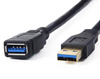 Przedłużacz USB 3.0 | wtyki męski + żeński | 2 metry | UE3.0-2M-Black