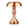 Lampka stołowa LED Grzybek | Bezprzewodowa lampka do hotelu, restauracji | Nocna lampka dotykowa | HJA24-A-COPPER