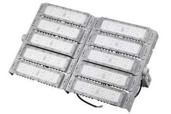Profesjonalny halogen 500W LED | Mocne oświetlenie do hal sportowych, fabryk, domu | Aluminiowa lampa | Naświetlacz z regulowanym uchwytem | TMN-500W-SILVER