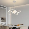 Lampa wisząca LED 60W | Stylowa lampa z księżycem 3D | RLT-50CM-60W-W