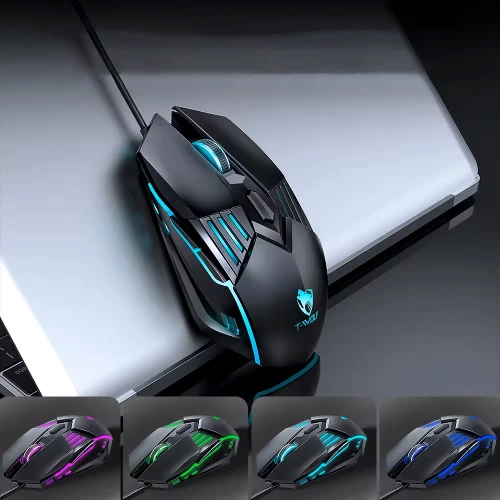 Myszka przewodowa dla graczy | Myszka gamingowa z podświetleniem RGB | G560-Black