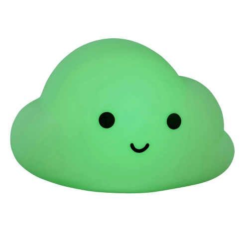 Silikonowa lampka nocna LED Chmurka | Przenośna lampka dziecięca 9 kolorów światła | Lampka ładowana USB |JL-907