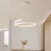 Nowoczesna lampa wisząca 60 cm | Spiralna lampa LED 80W | RLO-60CM-80W-W