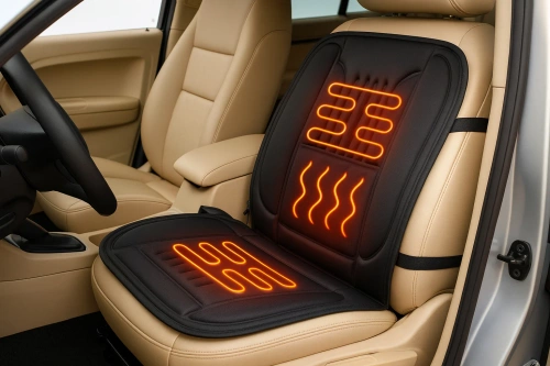 Uniwersalna, samochodowa mata grzewcza 12V | Podgrzewane siedzenie do samochodu | ZX-008-BLACK