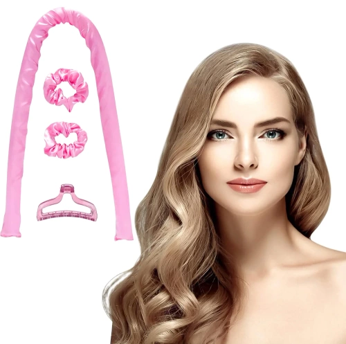 Wałek bez użycia ciepła | Wałek do kręcenia włosów | Zestaw do robienia fal | SD-13-PINK