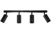 Czteropunktowa lampa sufitowa, reflektor ruchomy 4x GU10 czarny | MS-GU10-4
