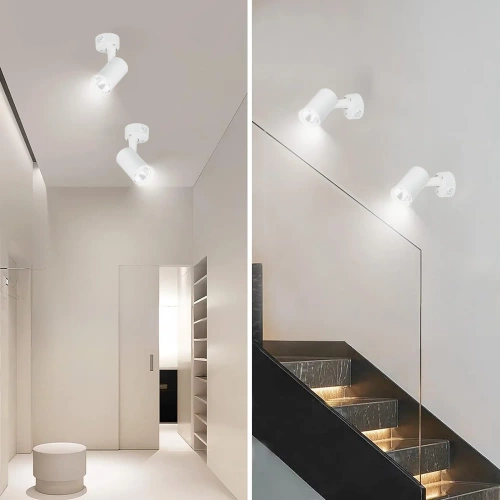Lampa ścienna, kinkiet, spot, reflektor ruchomy LED | 10W, biały | DL-802