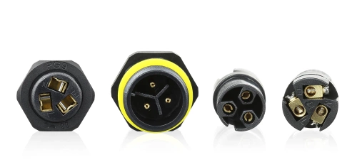 Hermetyczna mufa kablowa IP68 | Złącze śrubowe + szybkozłączka 3-pin 450V 17,5A do kabli 5–10 mm | M683-A