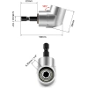 Kątowy adapter do bitów 1/4" | Nasadka do wkrętarki | DLS-105-SILVER