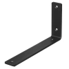 Zestaw 4 wsporników półkowych | Kątownik pod półkę 24 cm | JZ-L235-BLACK