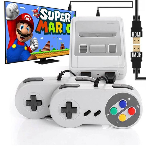 Konsola HD MINI | złącze HDMI | 621 gier | Gra telewizyjna z dwoma padami | HD-SFC621