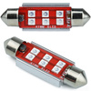 Żarówka samochodowa LED C5W 6 SMD 3535 CAN BUS niebieska