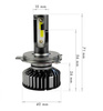 Zestaw żarówek LED H4 F6 DOB 12000lm